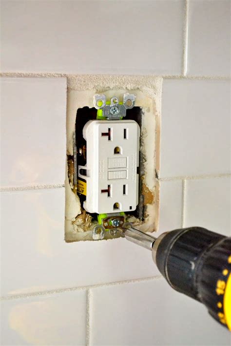 electrical box too low tile|extending an outlet after tiling.